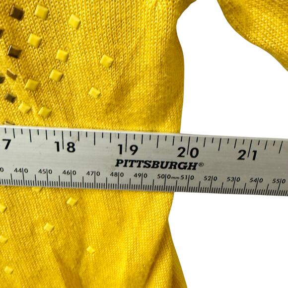 Desigual Long Sleeve Carla Top in Yellow‎ Print Size Small - Picture 10 of 10